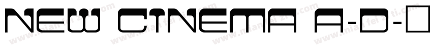 new cinema a-d字体转换